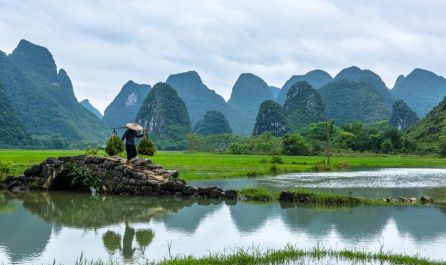 Китай с долината на река Ли